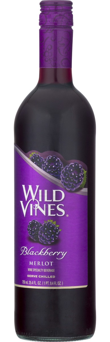 slide 3 of 9, Wild Vines Blackberry Merlot, 750 ml