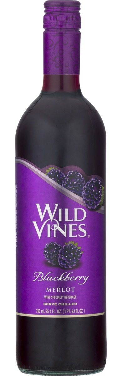 slide 1 of 9, Wild Vines Blackberry Merlot, 750 ml