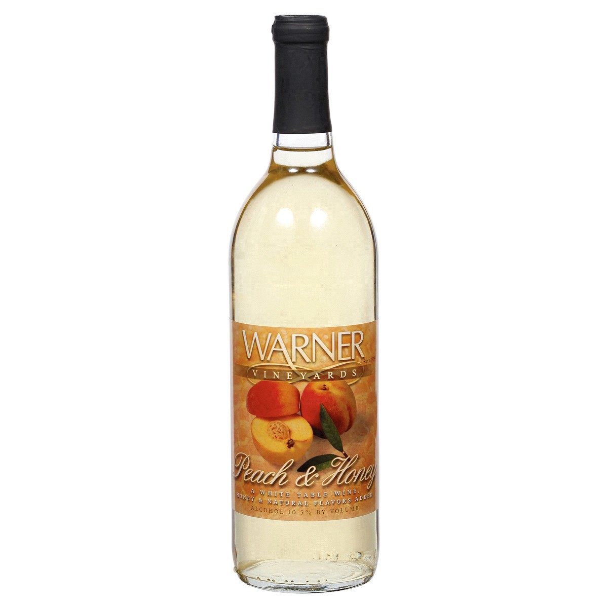 slide 1 of 5, OTHER-ALCOHOLIC BEVERAGES Warner Vineyards Peach & Honey Table Wine, 750 ml