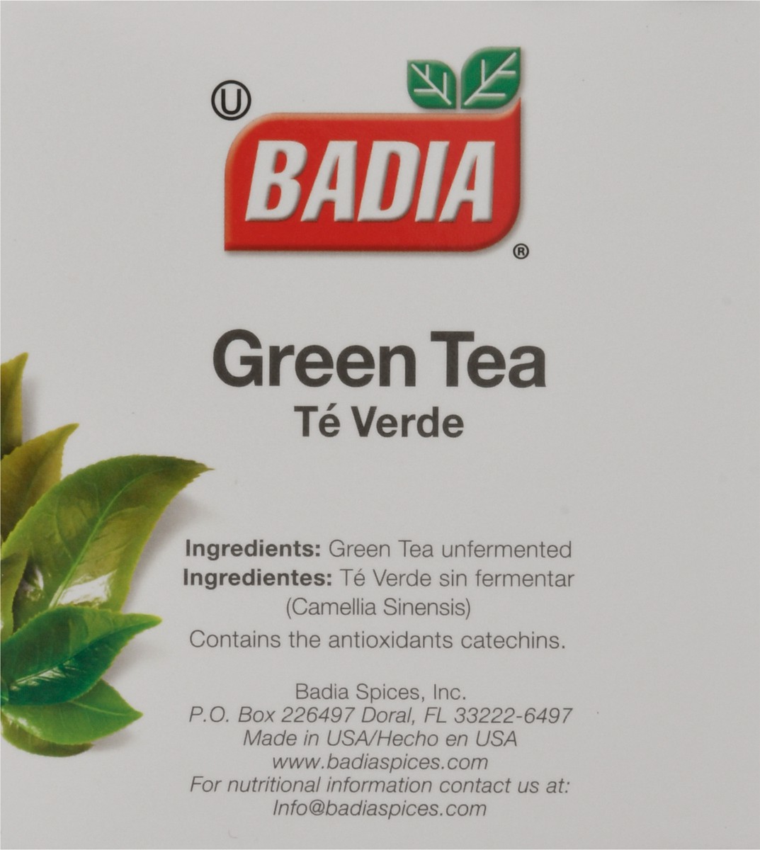 slide 8 of 9, Badia Green Tea, 1 ct