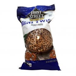 slide 1 of 1, First Street Mini Twist Pretzels, 48 oz