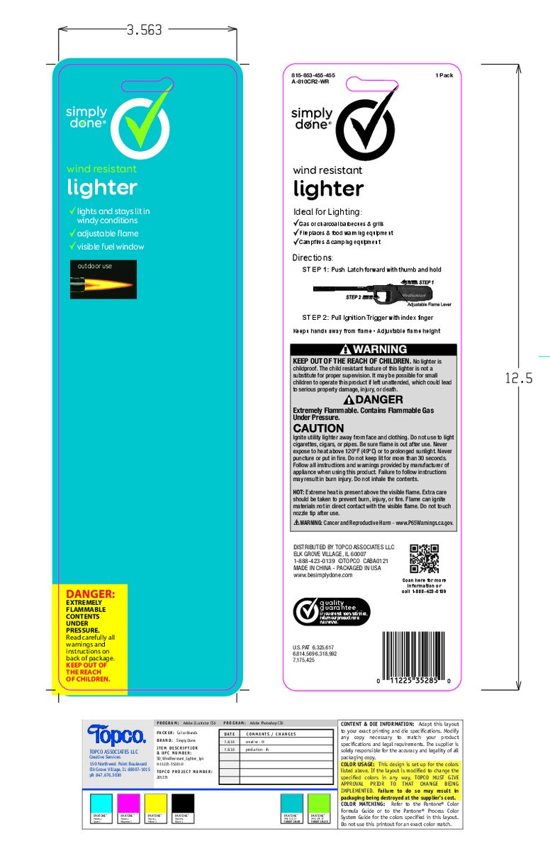 slide 10 of 13, Simply Done Wind Resistant Lighter, 1 ct