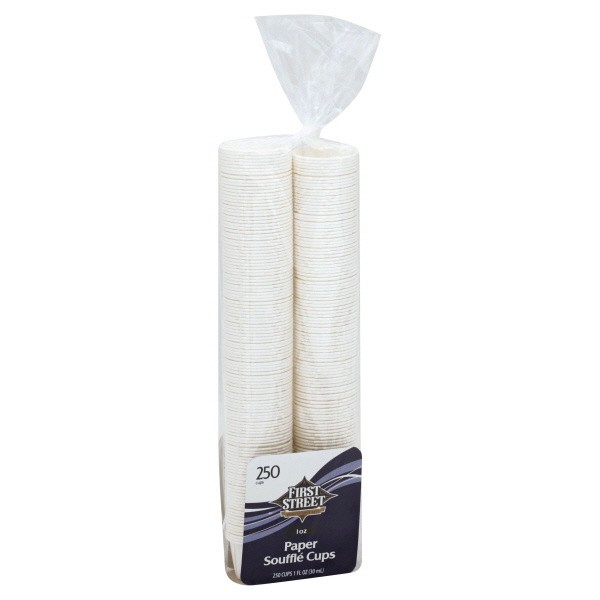 slide 1 of 1, First Street Paper Souffle Cup, 250 ct