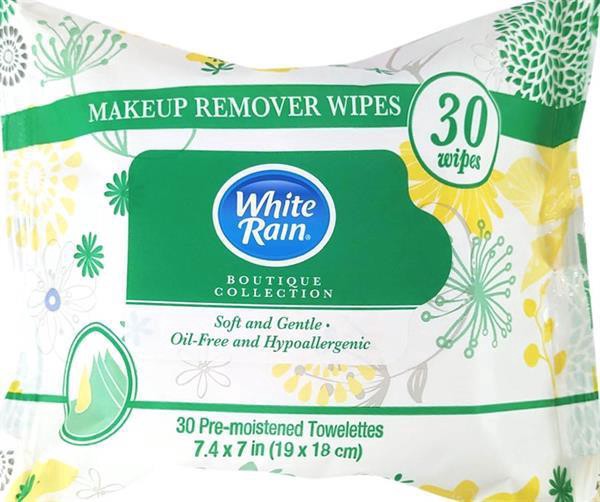 slide 1 of 1, White Rain Makeup Remover Wipes, 1 ct