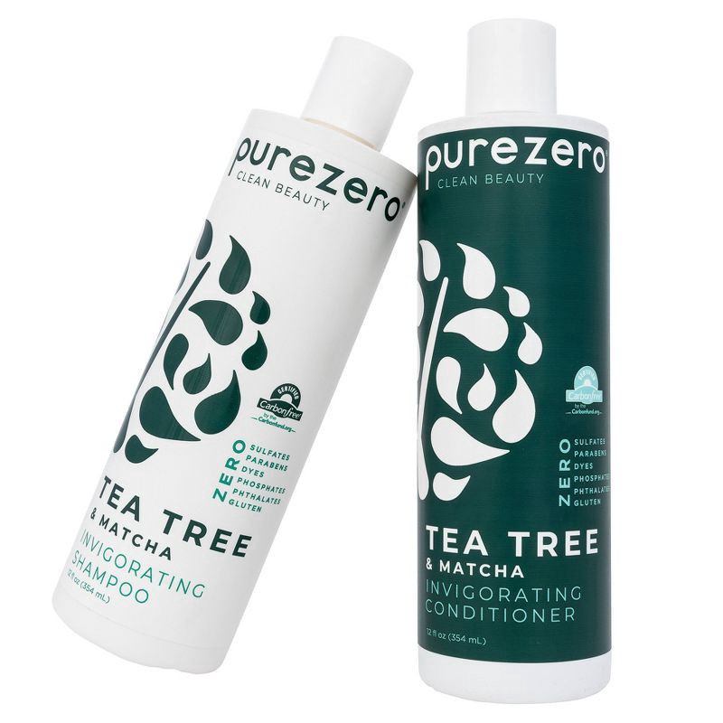 slide 2 of 4, Purezero Invigorating Tea Tree & Matcha Conditioner 12 fl oz, 12 fl oz