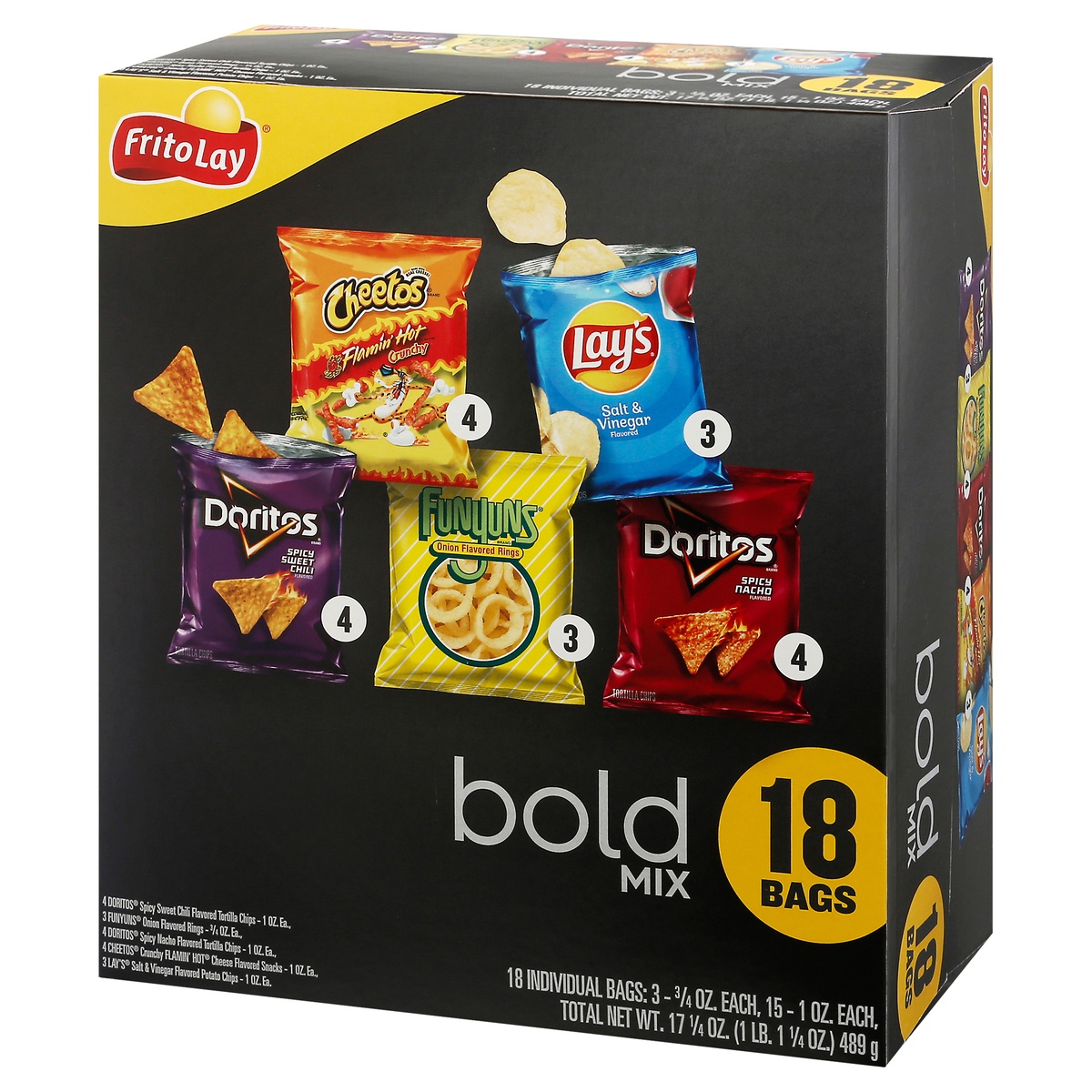 slide 3 of 11, Frito-Lay Bold Mix Variety Pack, 18 ct