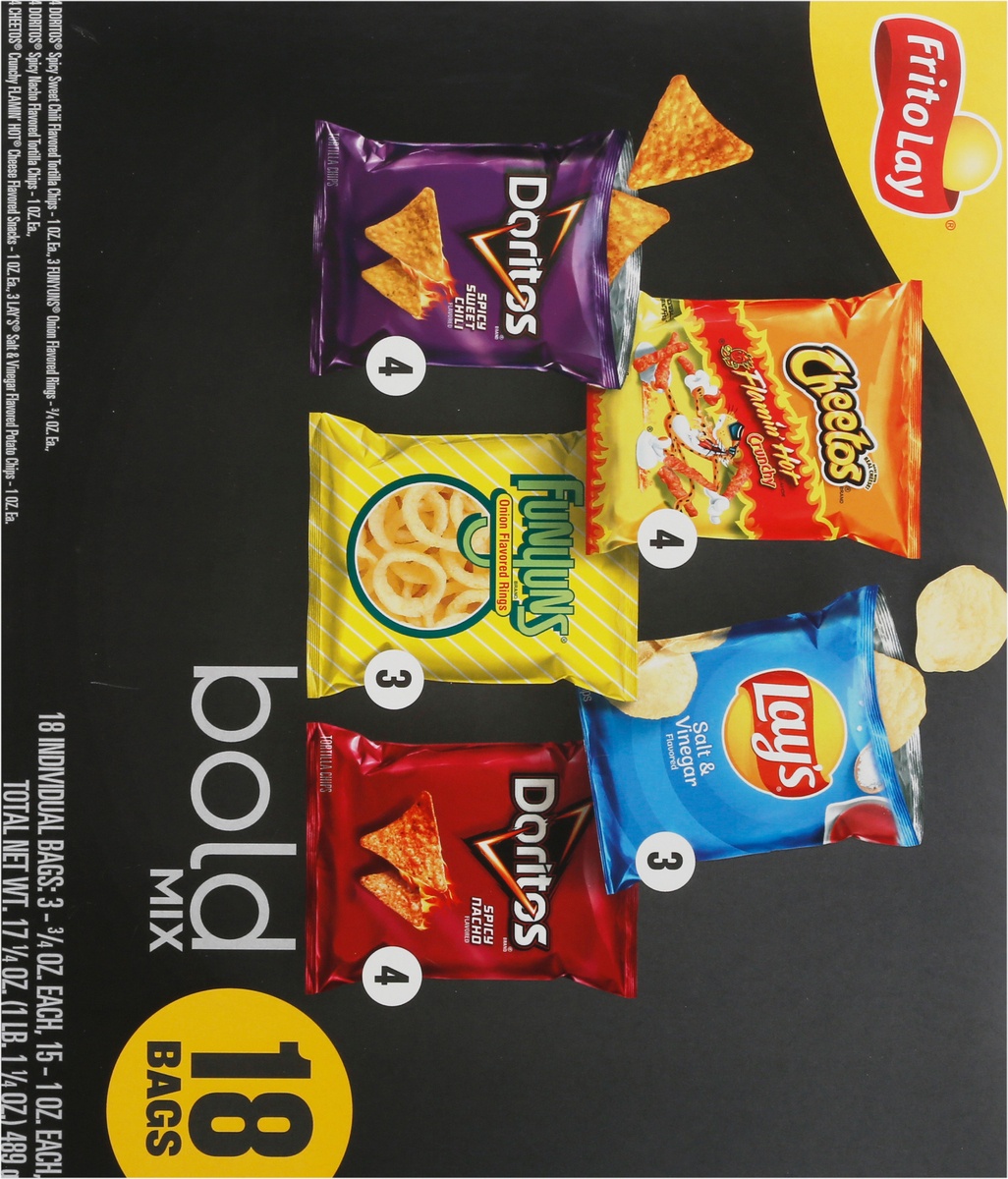 slide 10 of 11, Frito-Lay Bold Mix Variety Pack, 18 ct