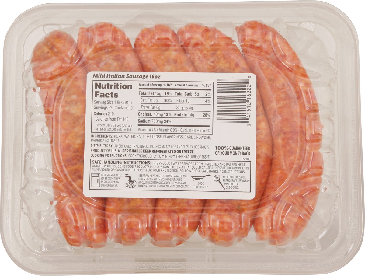 slide 4 of 13, First Street Mild Italian Sausage, 16 oz