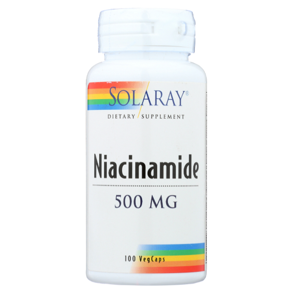 slide 1 of 1, Solaray Niacinamide 500 Mg, 100 ct