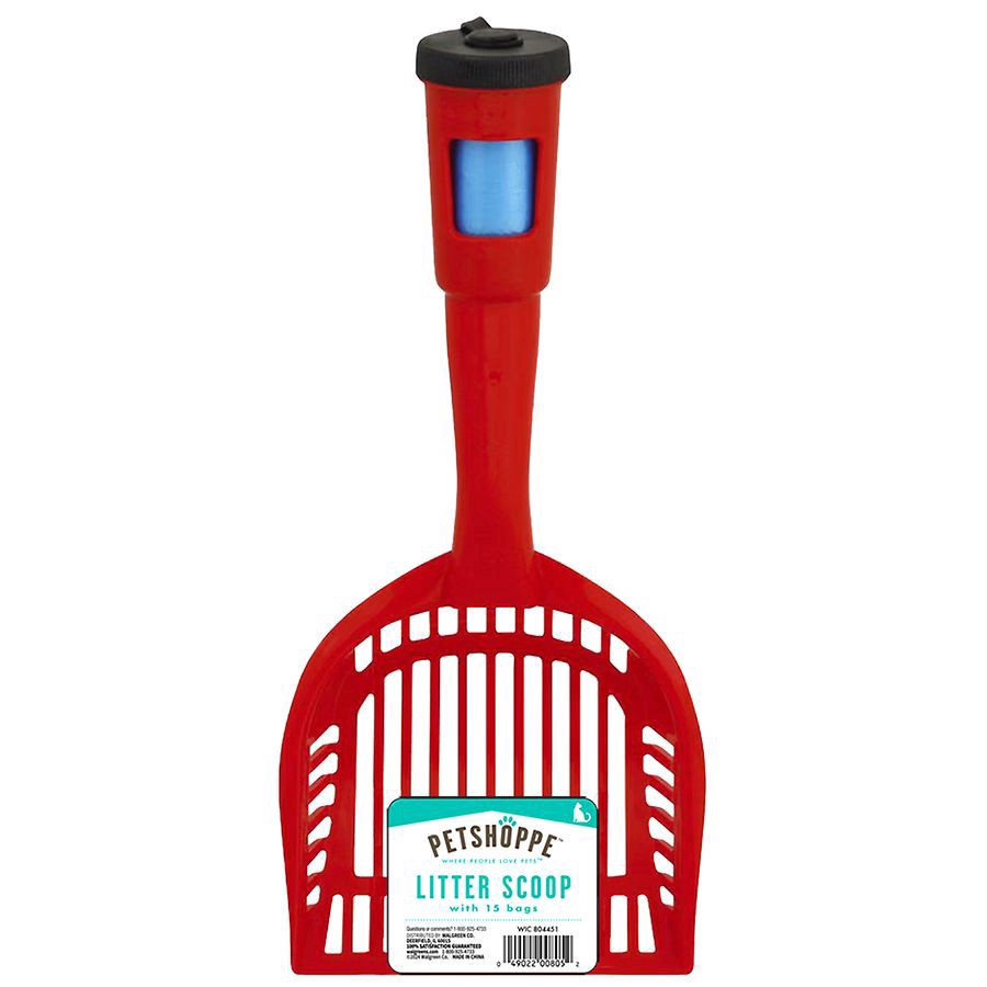 slide 2 of 5, PetShoppe Litter Scoop with Bags, 15 ct