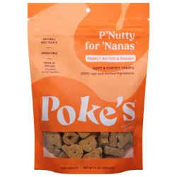 Poke's P'Nutty For 'Nanas Peanut Butter & Banana Soft & Chewy Treats 8 oz