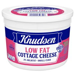 Knudsen Low Fat Cottage Cheese Small Curd with 2% Milkfat, 48 oz Tub