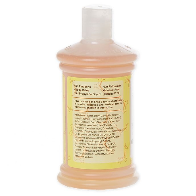 slide 2 of 3, Shea Baby Bubble Bath Shea Butter and Calendula, Tangerine & Vanilla, 12 oz