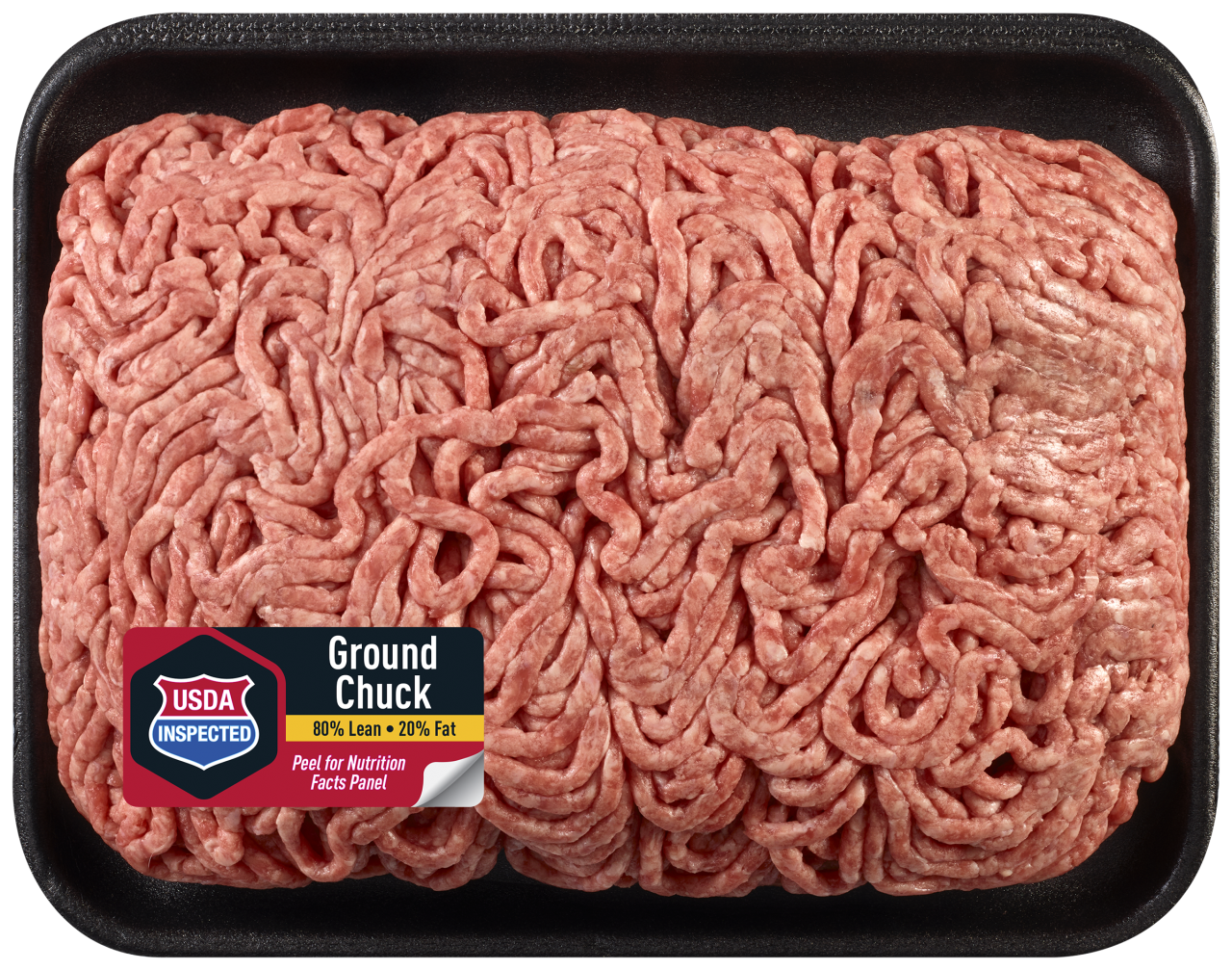 slide 1 of 1, Ground Chuck 80% Lean Beef - (Avg. 1.25 lb), per lb