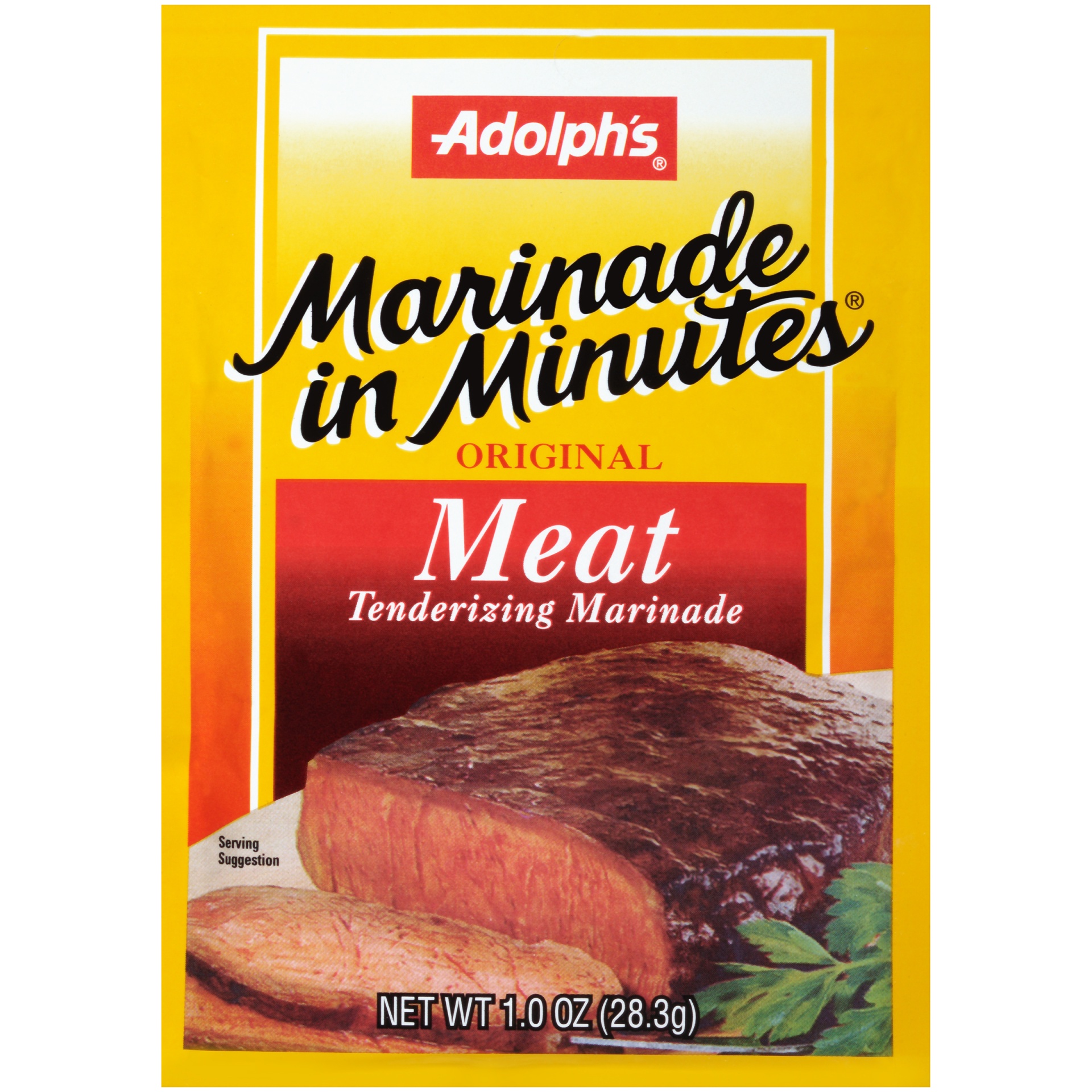 slide 1 of 5, Adolph's Marinade In Minutes Meat Marinade Seasoning Mix, 1 oz