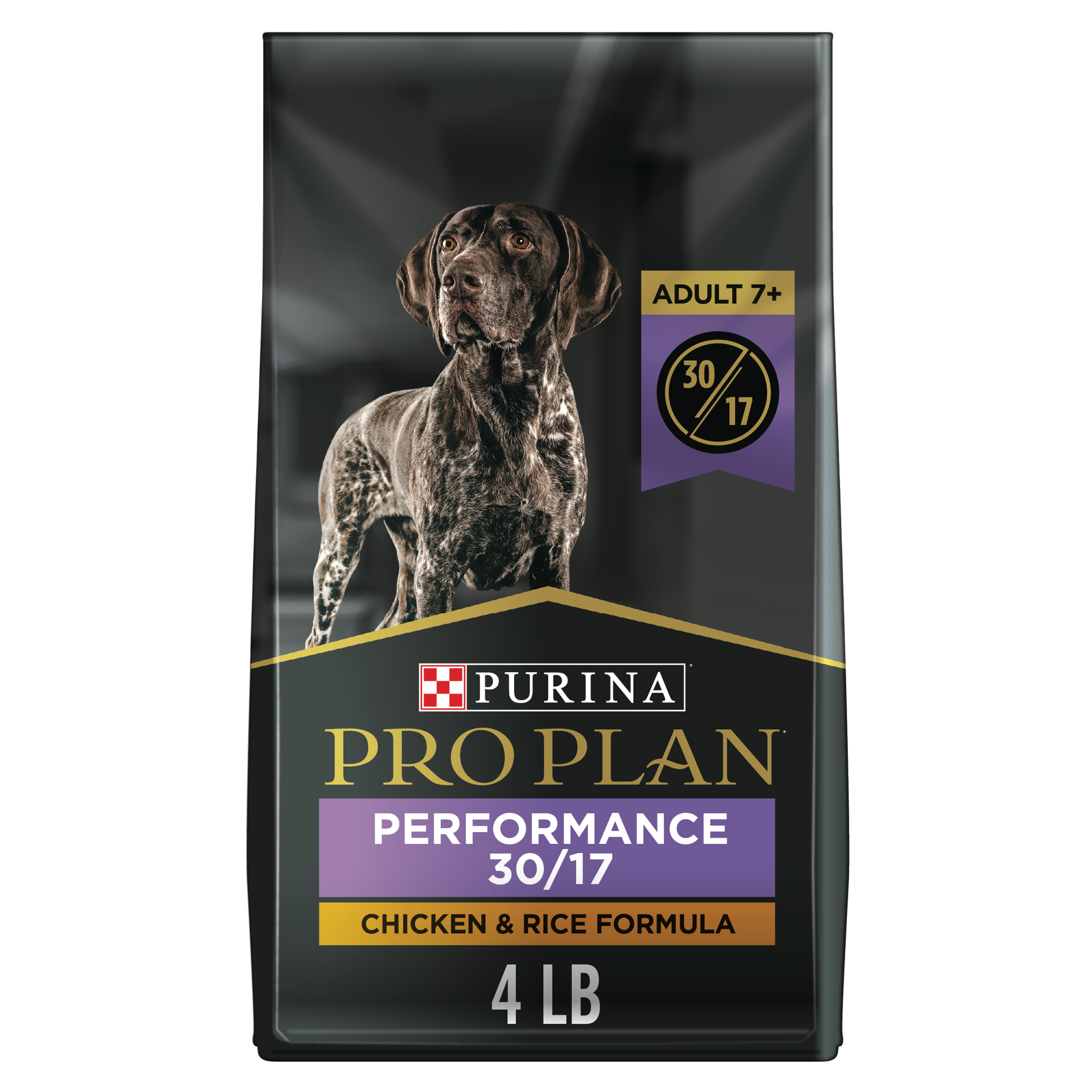 slide 1 of 9, Purina Pro Plan Sport Performance 30/17 Senior 7+ Dry Dog Food - Chicken & Rice, 4 lb