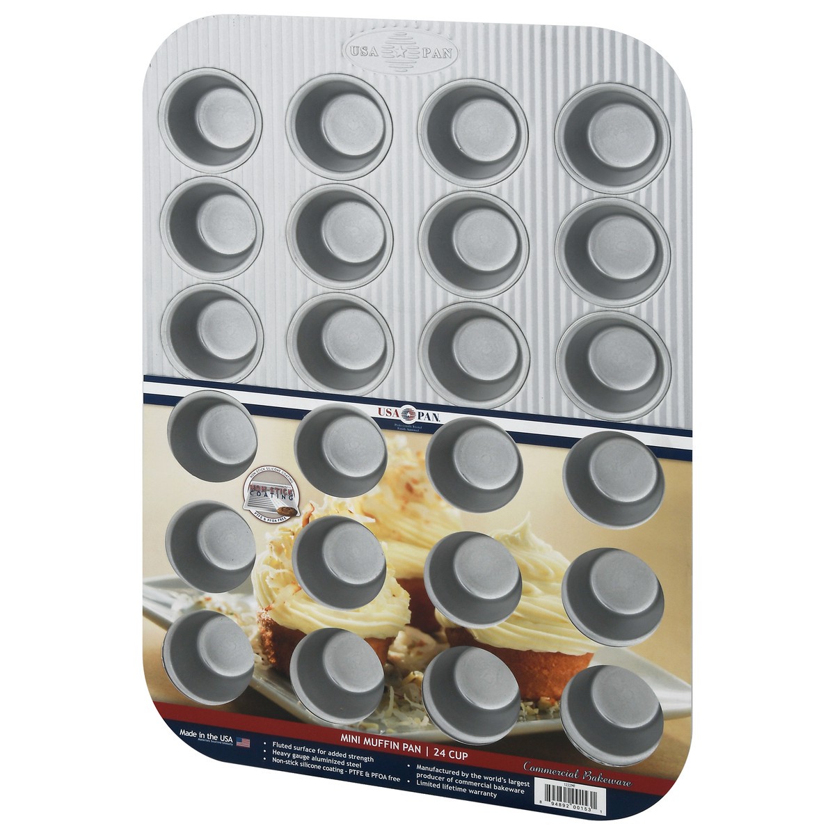 slide 2 of 9, USA Pan 24 Cup Mini Muffin Pan 1 ea, 1 ea