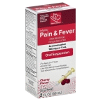 slide 1 of 1, Harris Teeter Infants' Pain & Fever Cherry Flavor Oral Suspension, 2 oz