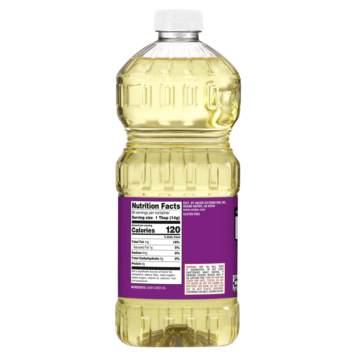 slide 9 of 9, Meijer Sunflower Oil, 48 oz