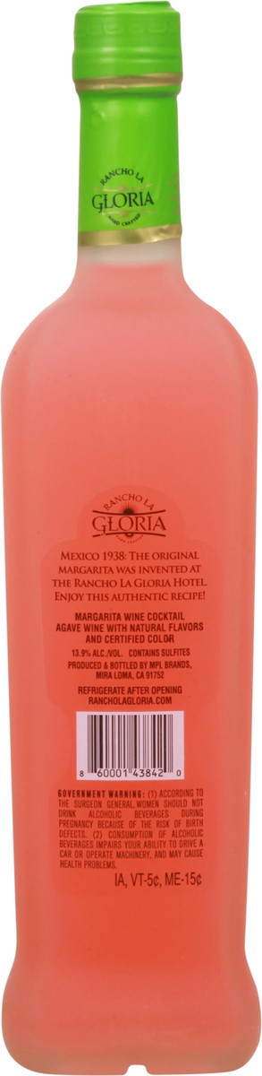 slide 9 of 11, Rancho La Gloria Watermelon Margarita Wine Cocktail - 750ml Bottle, 750 ml