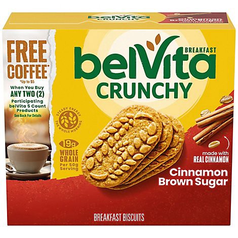slide 1 of 1, Belvita Breakfast Biscuits Cinnamon Brown Sugar Breakfast Biscuits - 5-1.76 Oz, 8.8 oz