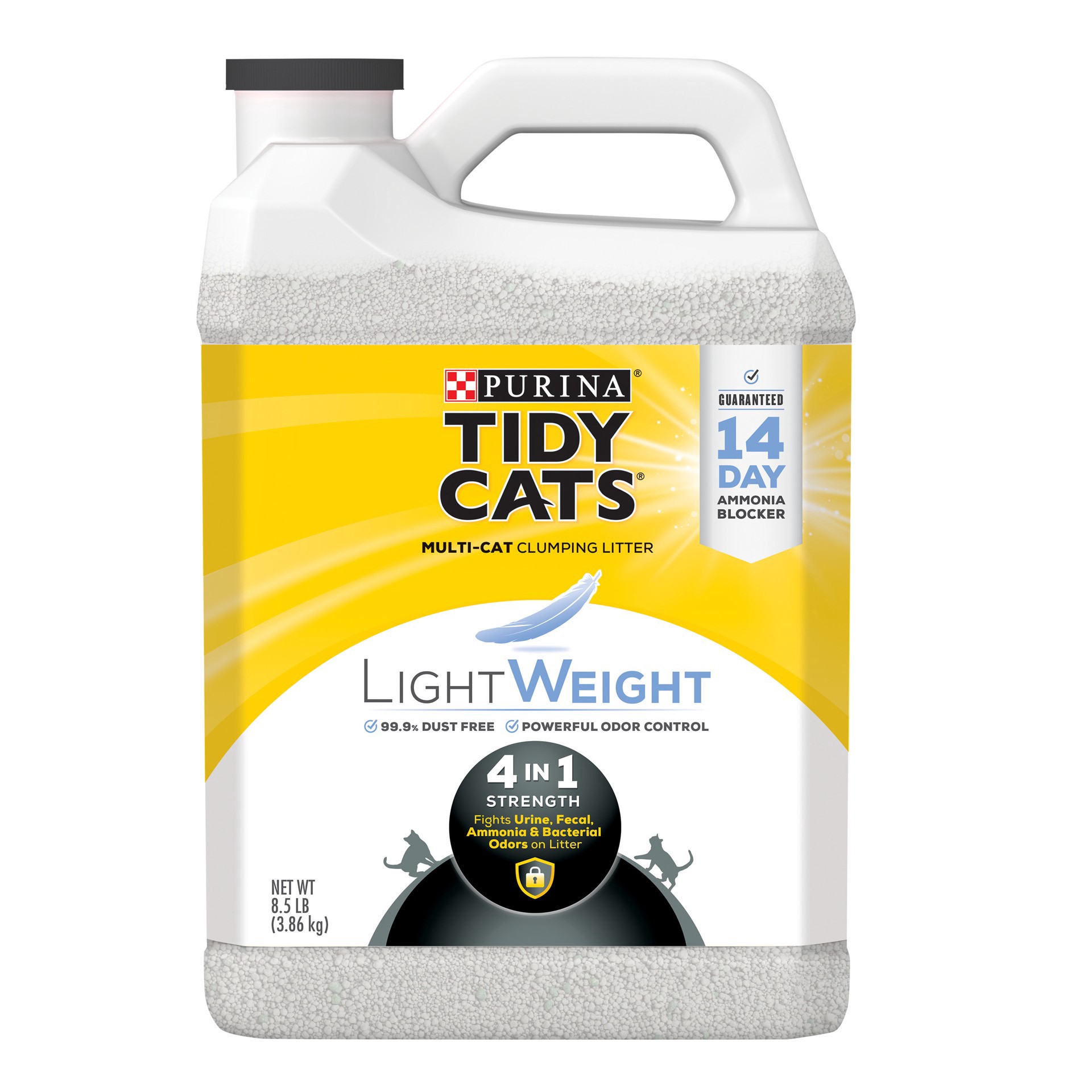 slide 1 of 7, Tidy Cats Purina Tidy Cats Lightweight 4-in-1 Strength Plastic Jug Clumping Cat Litter - 8.5lbs, 