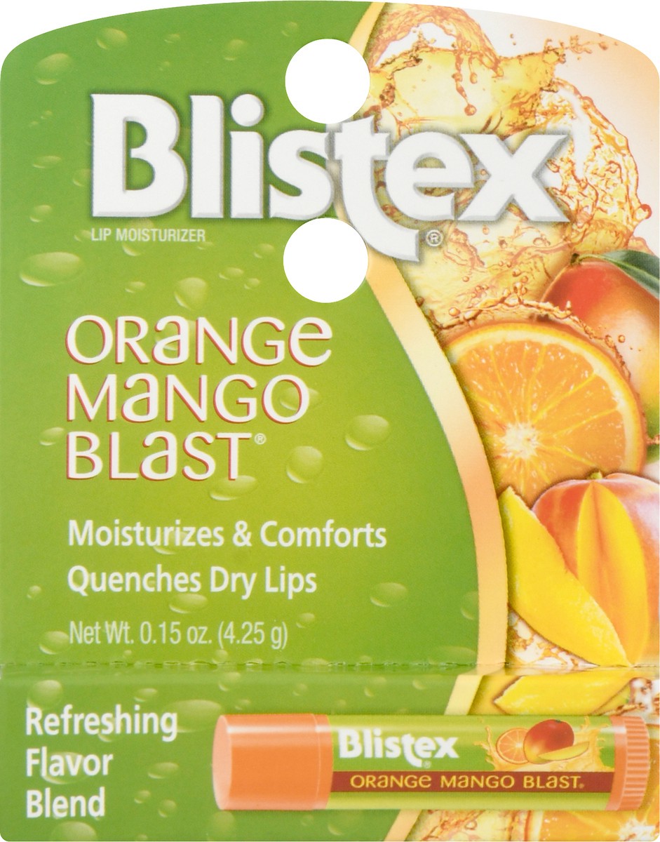 slide 8 of 9, Blistex Orange Mango Blast Lip Balm, 0.15 oz