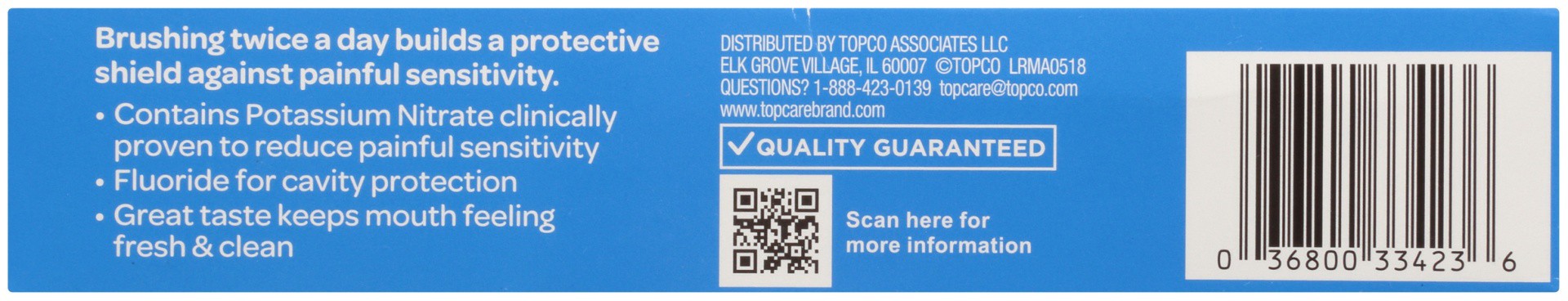 slide 4 of 6, TopCare Extra Whitening Sensitive Toothpaste, 4 oz