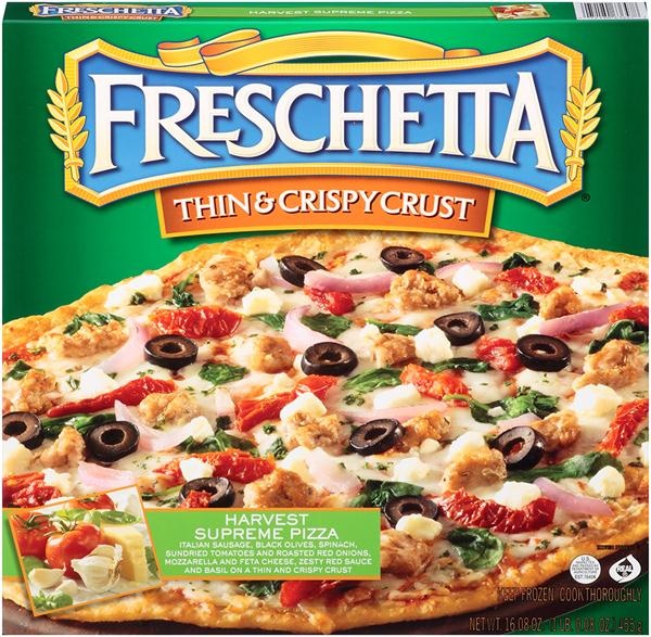 slide 1 of 1, Freschetta Pizza Thin & Cripsy Harvest Supreme, 16.08 oz