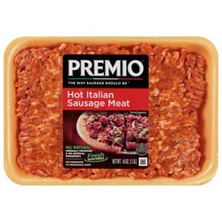 Premio Hot Italian Sausage Meat 16 oz
