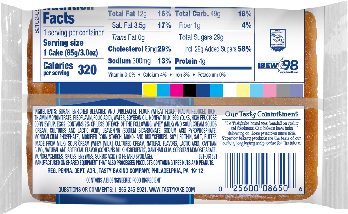 slide 2 of 7, Tastykake Pound Cake, 3 oz, 3 oz