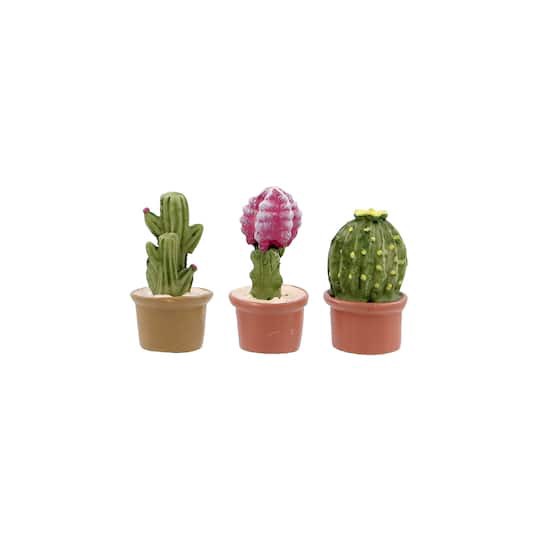slide 1 of 4, Mini Cactus Set By Make Market, 1.375 in x 0.881 in x 0.881 in
