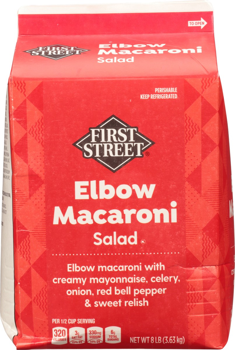 slide 5 of 14, First Street Elbow Macaroni Salad, 8 lb