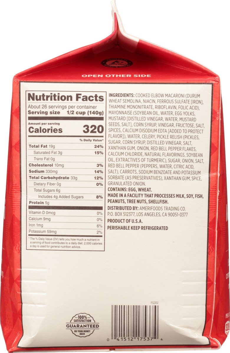 slide 10 of 14, First Street Elbow Macaroni Salad, 8 lb