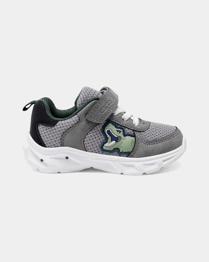 slide 4 of 6, Carter's Toddler Boy Dinosaur Athletic Sneakers - Grey/White Multi 11, 1 ct