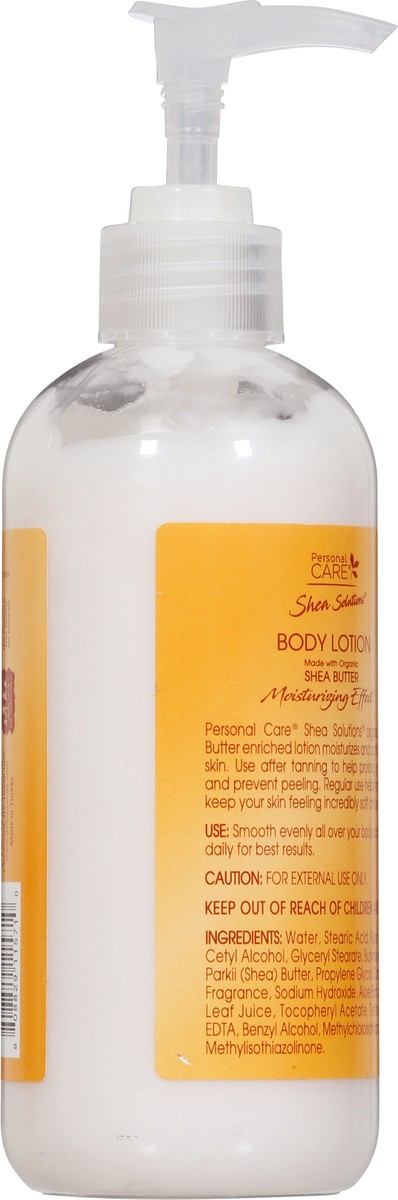 slide 3 of 9, Personal Care Shea Solutions Moisturizing Effect Body Lotion 12 fl oz, 12 fl oz