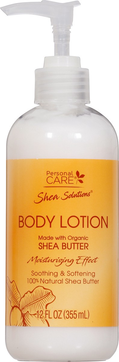 slide 7 of 9, Personal Care Shea Solutions Moisturizing Effect Body Lotion 12 fl oz, 12 fl oz