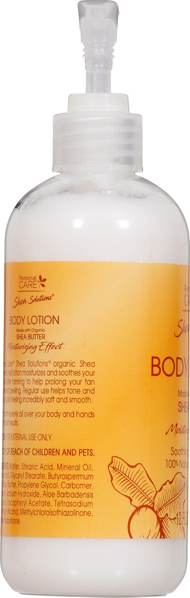 slide 5 of 9, Personal Care Shea Solutions Moisturizing Effect Body Lotion 12 fl oz, 12 fl oz