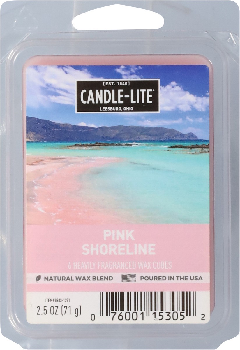 slide 4 of 10, Candle-Lite Pink Shoreline Wax Cubes 6 ea, 6 ct