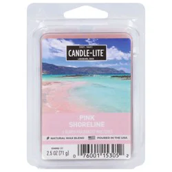 Candle-Lite Pink Shoreline Wax Cubes, 6 ea