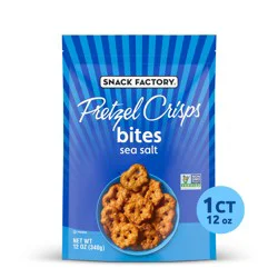 Snack Factory Pretzel Crisps Sea Salt Bites 12 oz