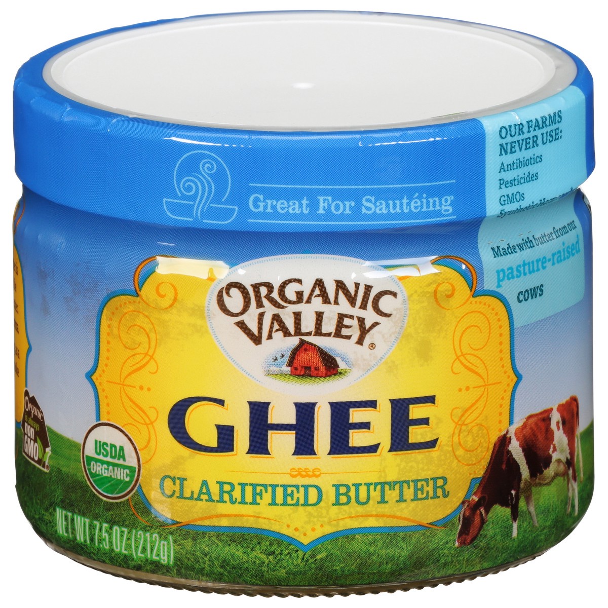 slide 1 of 13, Organic Valley Organic Ghee Clarified Butter, 7.5 oz, 7.5 oz