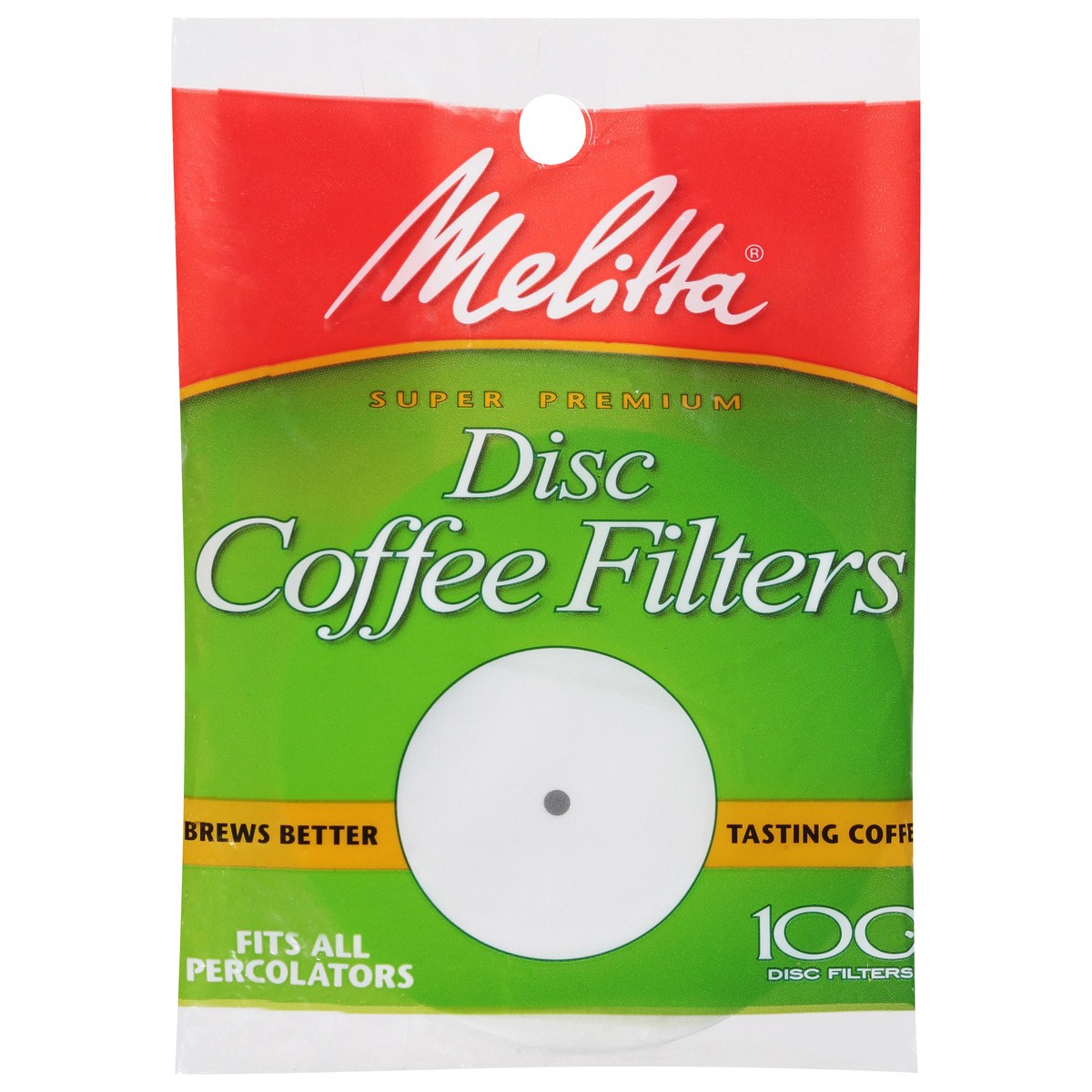 slide 1 of 9, Melitta Disc Super Premium Coffee Filters - 100 ct, 100 ct