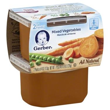 slide 1 of 1, Gerber Nutritious Dinner, Mixed Vegetables & Chicken, 6 oz