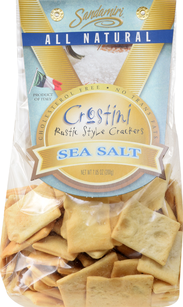 slide 1 of 1, Sandamiri Crostini Bag Sea Salt, 7.05 oz