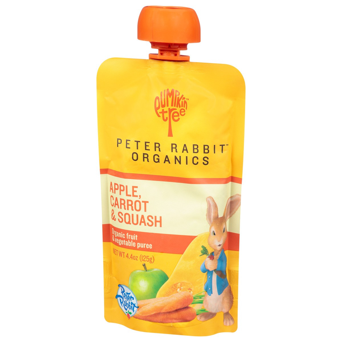 slide 2 of 12, Pumpkin Tree Peter Rabbit Organic Apple, Carrot & Squash Fruit & Vegetable Puree 4.4 oz, 4.4 oz