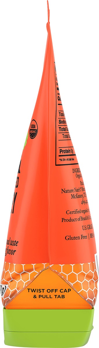 slide 4 of 10, Nature Nate's Organic 100% Pure Raw & Unfiltered Honey Squeeze Pouch, 14 oz