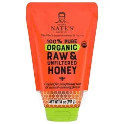 Nature Nate's Organic 100% Pure Raw & Unfiltered Honey Squeeze Pouch