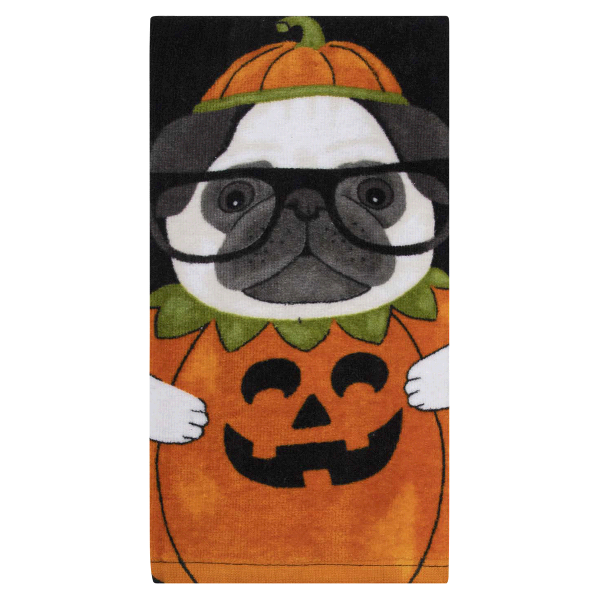 slide 1 of 1, Ritz Patterned Pumpkins Print Dual Kitchen Towel, 1 ct