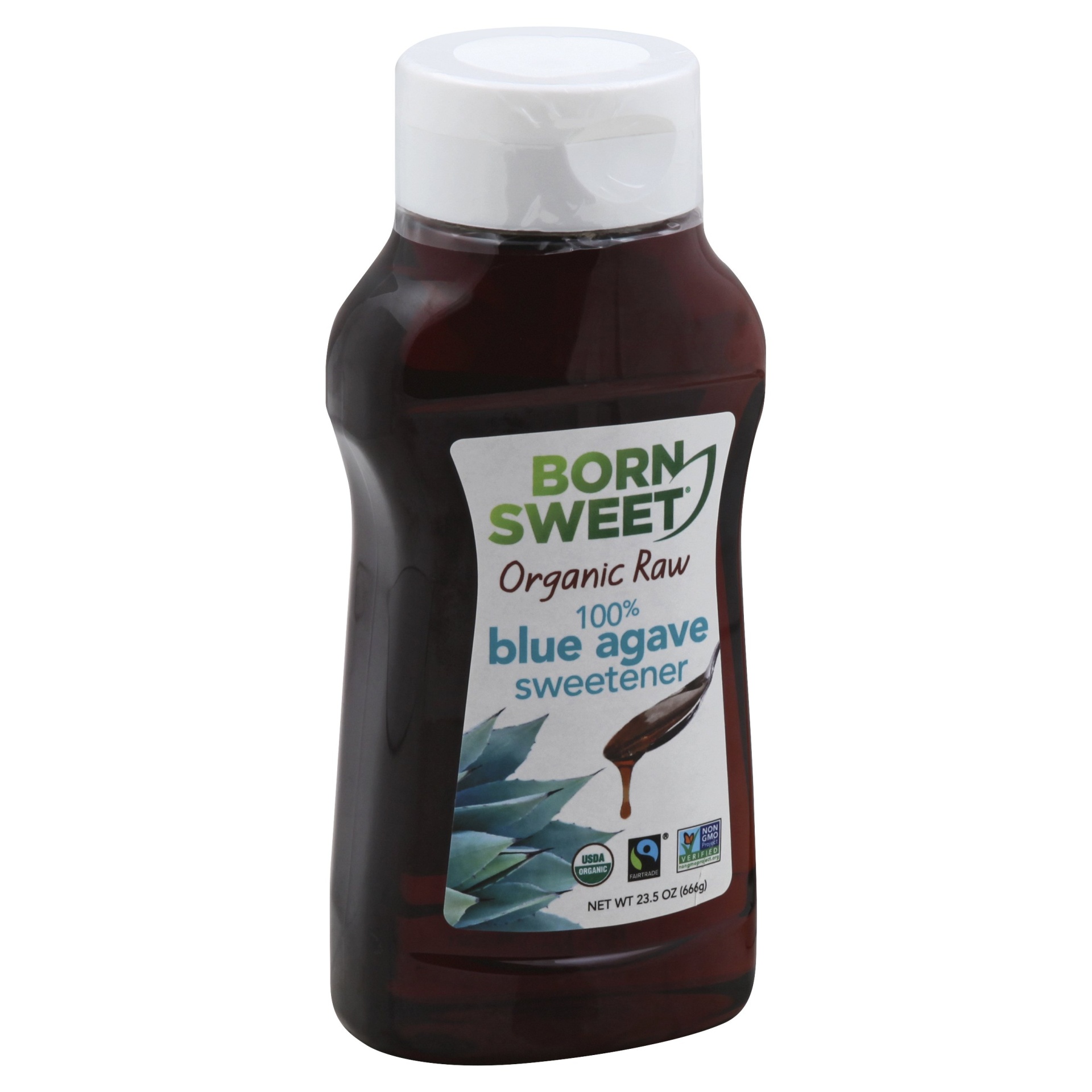 slide 1 of 8, Born Sweet Organic Raw Agave, 23.5 oz